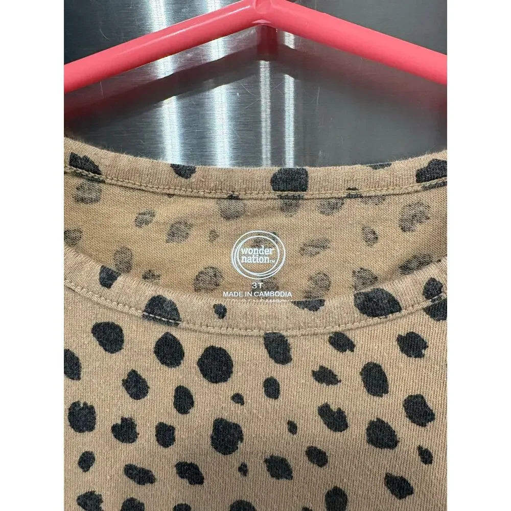 5/$15 Spotted LS Dress - Wonder Nation - 3T